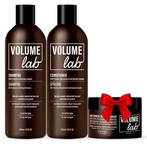 VOLUME LAB KIT: Šampon, kondicionér a maska na vlasy